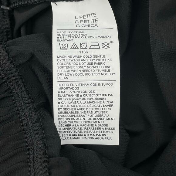 NWT Old Navy Women's Wide-Leg Pants, Go Dry Nylon Spandex Pull On, Sz. L Petite - Picture 6 of 7